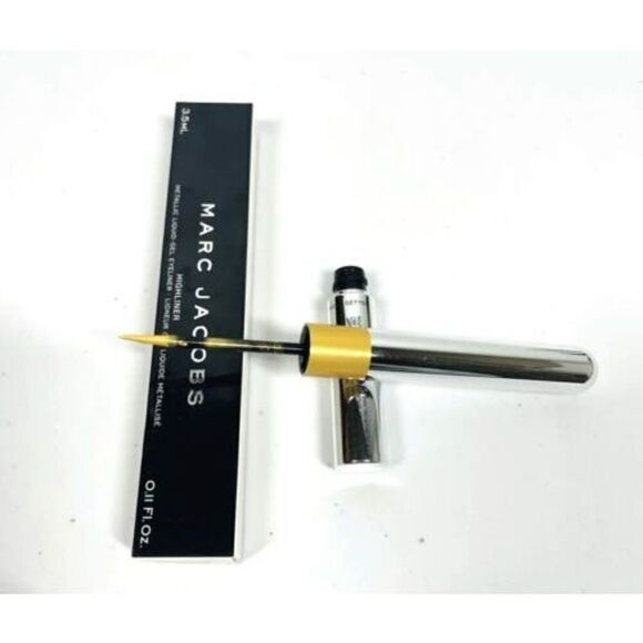 MARC JACOBS GOLD GETTER Highliner Metallic Liquid Gel Eyeliner ~ Waterproof NIB - Picture 2 of 3